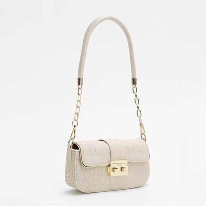Crocodile Embossed Chain Women'sBag, Desinger Sboulder Bag Small Underarm Bag