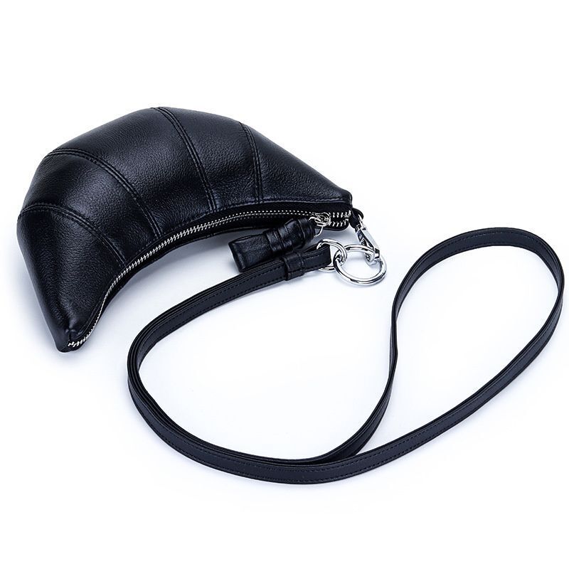 Bag Crossbody Cowhide Small High Quality Fashion Versatile Mini Purse Zipper 1PC