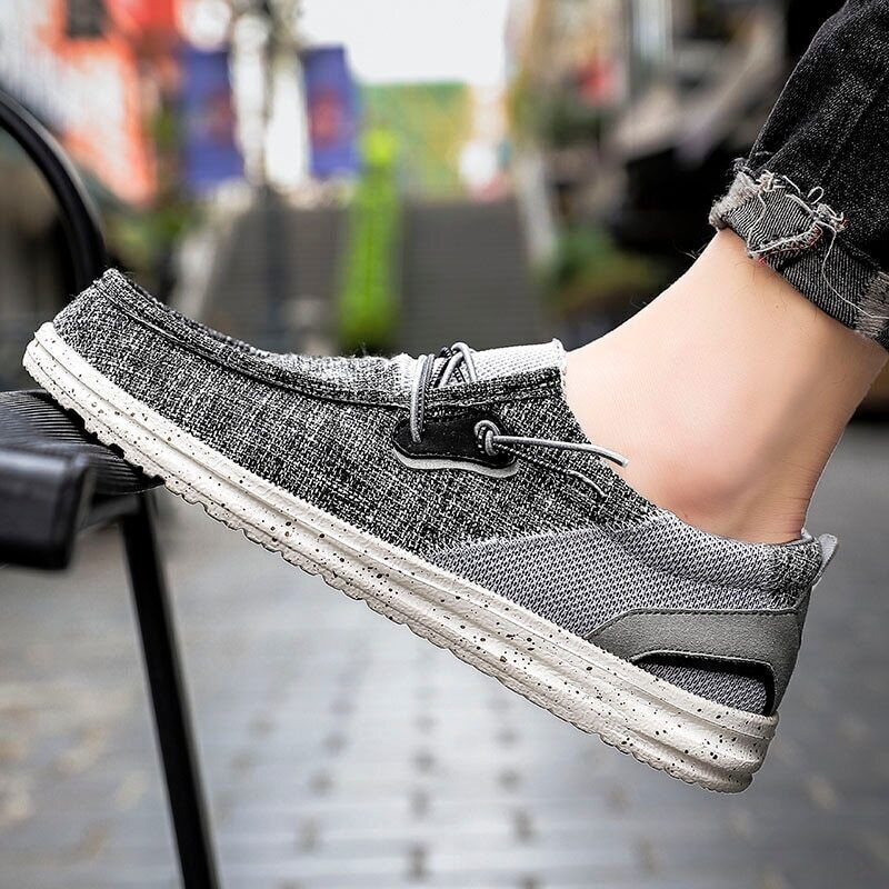 Men Canvas Shoes 2023 Lightweight Big Shoes Bag