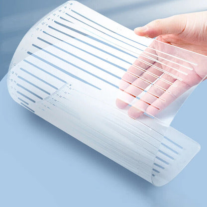 Calligraphy Stencil Template Plastic Clear Ruler Writing Straight Line Guide Aid