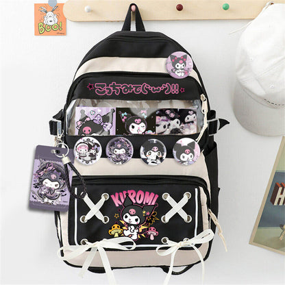 My Melody Backpack Kuromi Cinnamoroll Cartoon Student Schoolbag Shoulders Bag