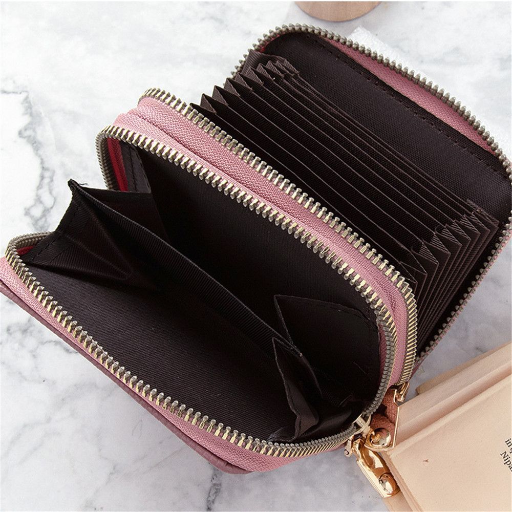 Wallet Coin Purse Synthetic Leather Zipper Card Holder Case Pocket Money Bag 1PC