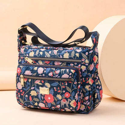 Crossbody Casual Shoulder Bag Rural Style Cloth Nylon Waterproof Shopper Handbag