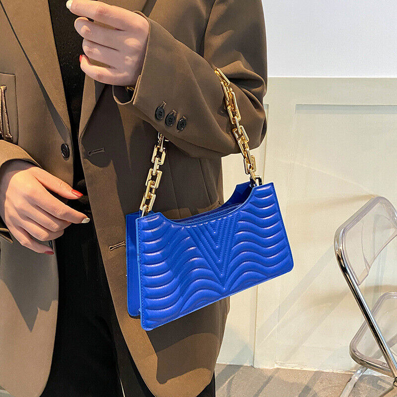 Rhombus Women's Bags PU Leather Shoulder Bag Zipper Handbags Women