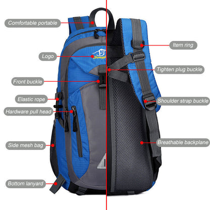 Men Backpack Travel Pack Sports Bag Pack Hiking Climbing Camping Backpack
