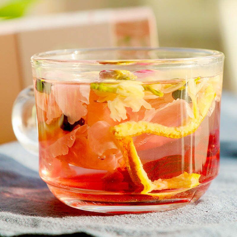 100g Rose Roselle Tea Herbs Flower Tea Black Gouqi Dried Tangerine Chrysanthemum