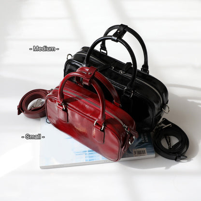 S/M Real Leather Tote Purse Clutch Handbag Fashion Boston Shoulder Bag Crossbody