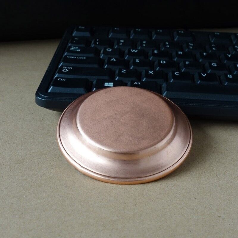 Mini Decorative Tray Copper Dish Buddhist Bowl Meditation Plate Supplies 8x1.2cm