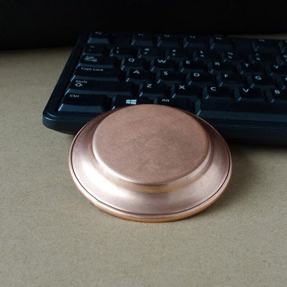Mini Decorative Tray Copper Dish Buddhist Bowl Meditation Plate Supplies 8x1.2cm