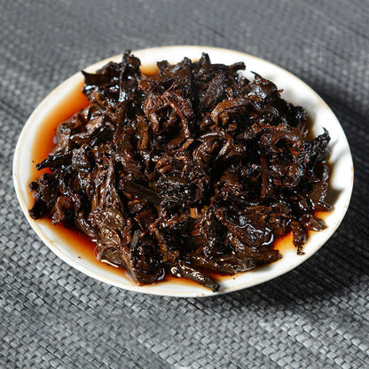 Pu'er Tea Cake Cooked Tea Cake Class Seal Golden Bud Cake Palace Puerh Tea 357g