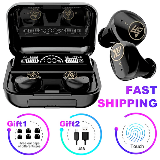Bluetooth Waterproof Headset TWS 5.0 Wireless Earphone Earbuds Headphones Stereo