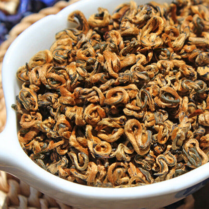 Yunnan Fengqing Dian Hong Huang Jin Luo Loose Leaf Golden Dianhong Balck Tea