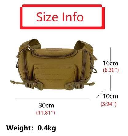 1000D Oxford Men's Belt Pack Shoulder Messenger Bag Tactical Chest Bags