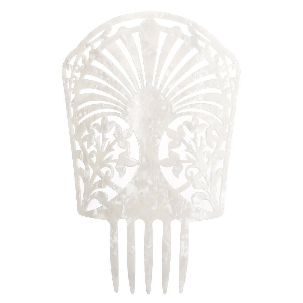 Women Headdress Hair Combs Clips Colorful Acetate Flamenco Accessories 19.5x27cm