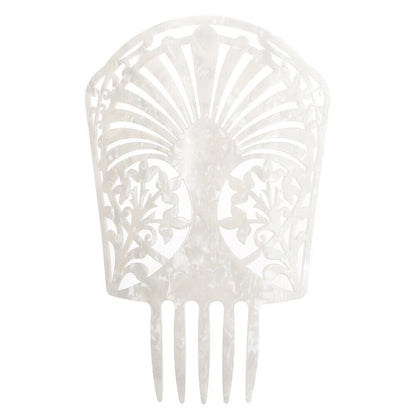 Women Headdress Hair Combs Clips Colorful Acetate Flamenco Accessories 19.5x27cm