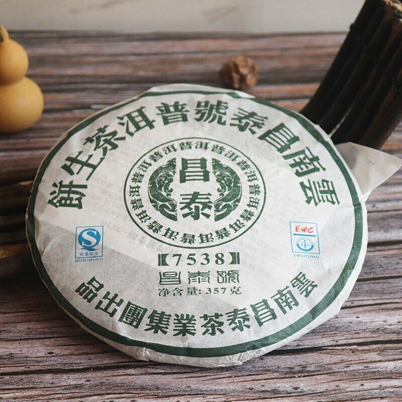 357g China Chang Tai 7538 Puer Sheng Raw Yunnan Changtai Pu-erh Tea Cake