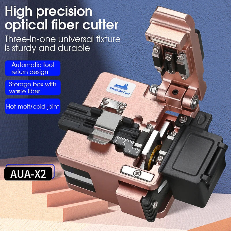 AUA-X2 FTTH Optic Fiber Cleaver Cable Cutting Knife High Precision Cutting Tool