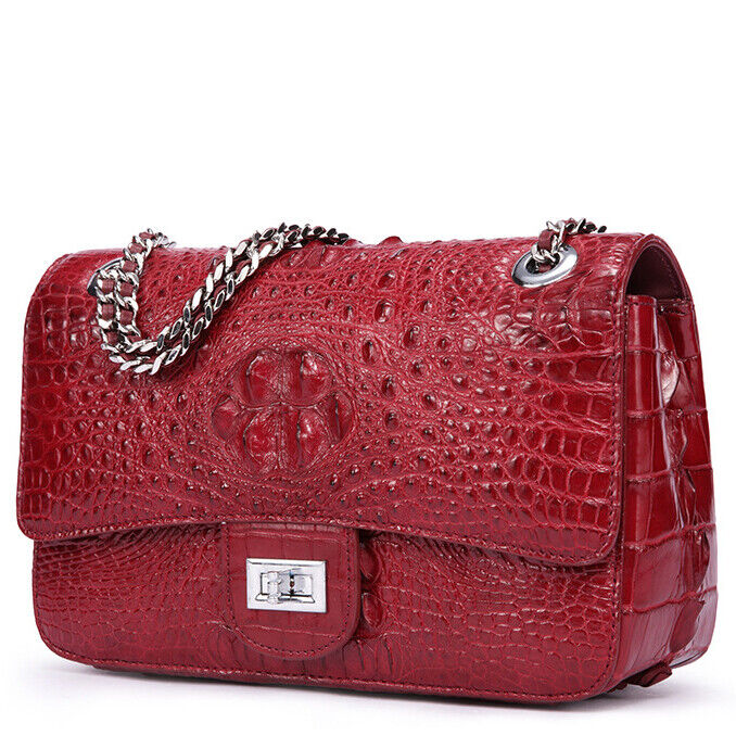 Handcrafted Real Animals Siamese Skin Leather Women's Crossbody Shoulder Bags