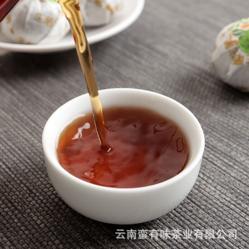 Yunnan Puerh Tea Leaves, Xinhui Xiaoqingkang Puerh Ripe Tea 500g Bulk