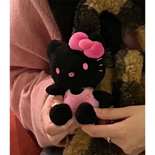 Halloween Hello Kitty Plush Doll Black Pendant Schoolbag Pendant Girl Gifts 2023