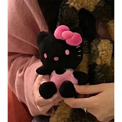 Halloween Hello Kitty Plush Doll Black Pendant Schoolbag Pendant Girl Gifts 2023