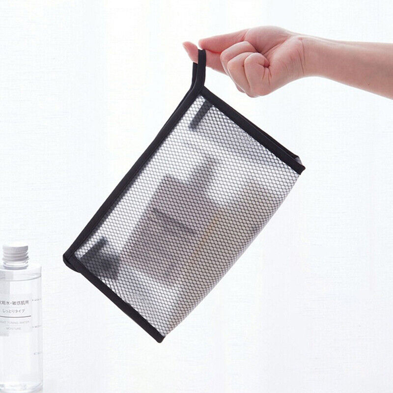 1PC Mesh Travel Cosmetic bag Cosmetic Case Makeup bag Toiletry Organizer