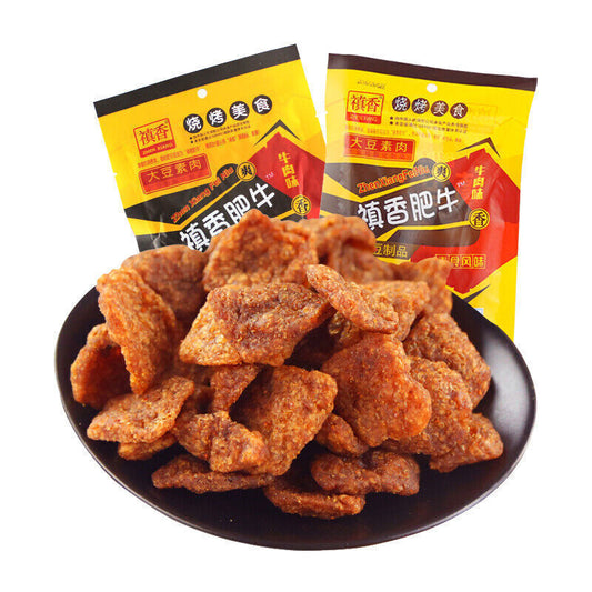 香菇肥牛 20/30bags Chinese Food Snacks Spicy Bean Products Beef Tasted Delicious 18g