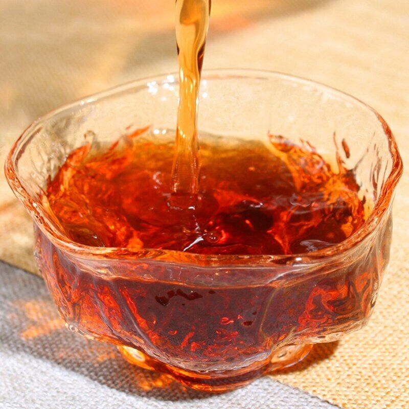 Yunnan Ripe Pu-erh Tea Classic Glutinous Rice Cha Hua Shi Cooked Pu'er Tea 500g