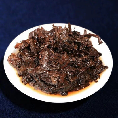 357g Yunnan Qizi Pu-erh Cake Tea 2002 Super Grade Ripe Pu'er Tea Shu Puerh Tea
