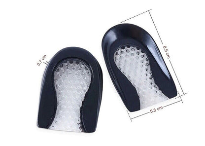 Women Insoles Heel Cushion Inserts Shoe Bone Spurs Pain Relief Cup Pads Silicone