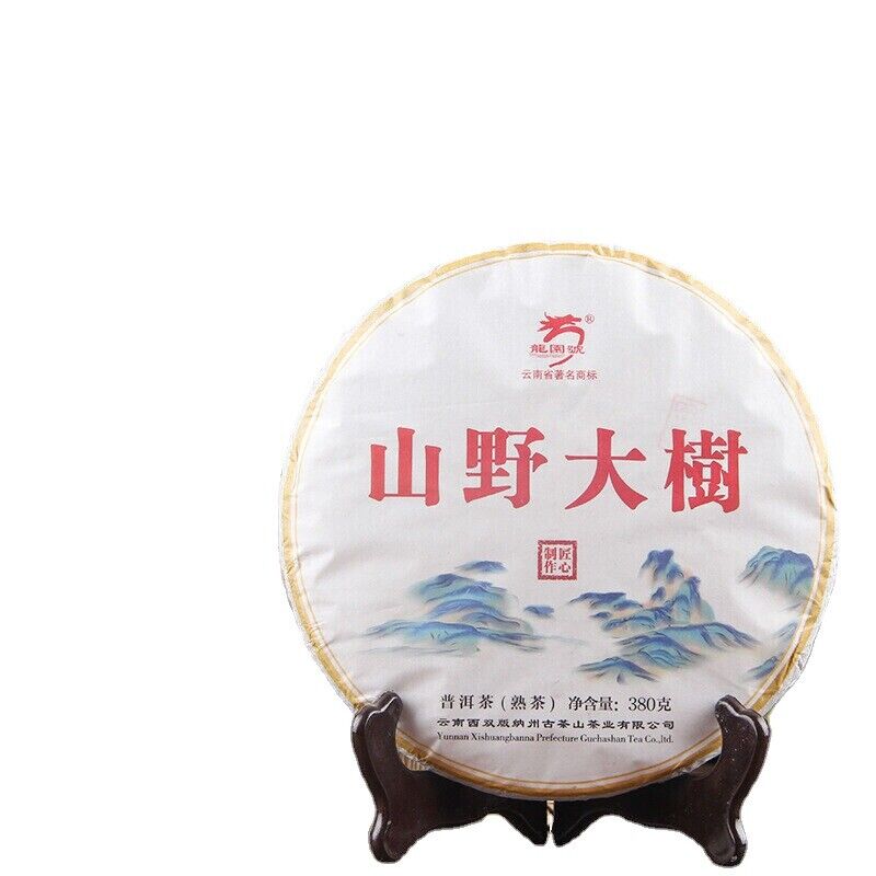 380g Premium Old Pu-Erh Cooked Tea Cake Yunnan Ancient Tree Puerh Black Tea