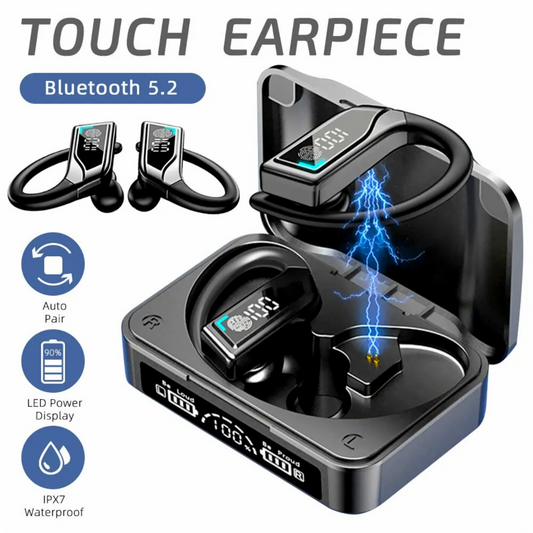 Bone Conduction Headphones Bluetooth 5.2 Wireless Open-Ear Earbuds Sport Headset