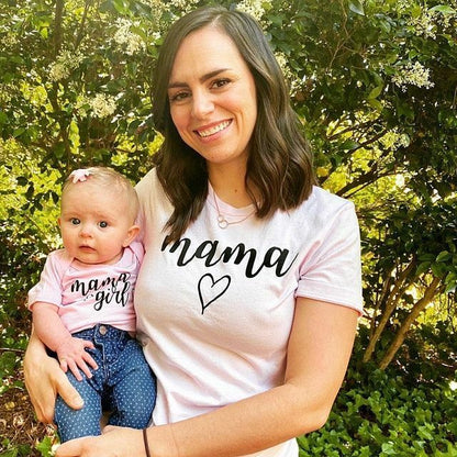 T-Shirts Mommy Girls Matching Outfits Mother Daughter Gift Casual Short Sleeve