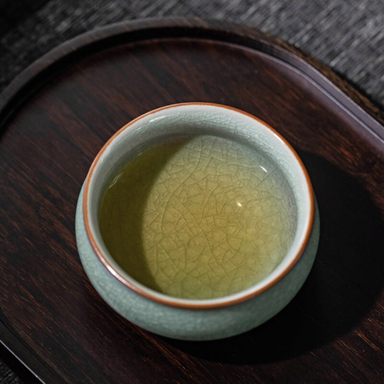 Ice Flower Ceramic Teacup Novelty Kung Fu Cup Drinkware