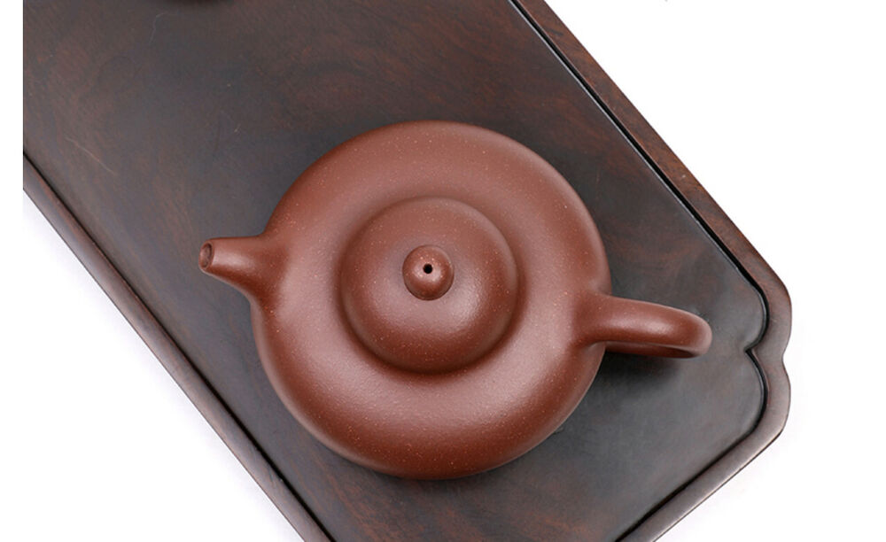 330cc chinese Yixing Handmade Zisha Dicaoqing clay Teapot HuaYing Hu Tea Pot