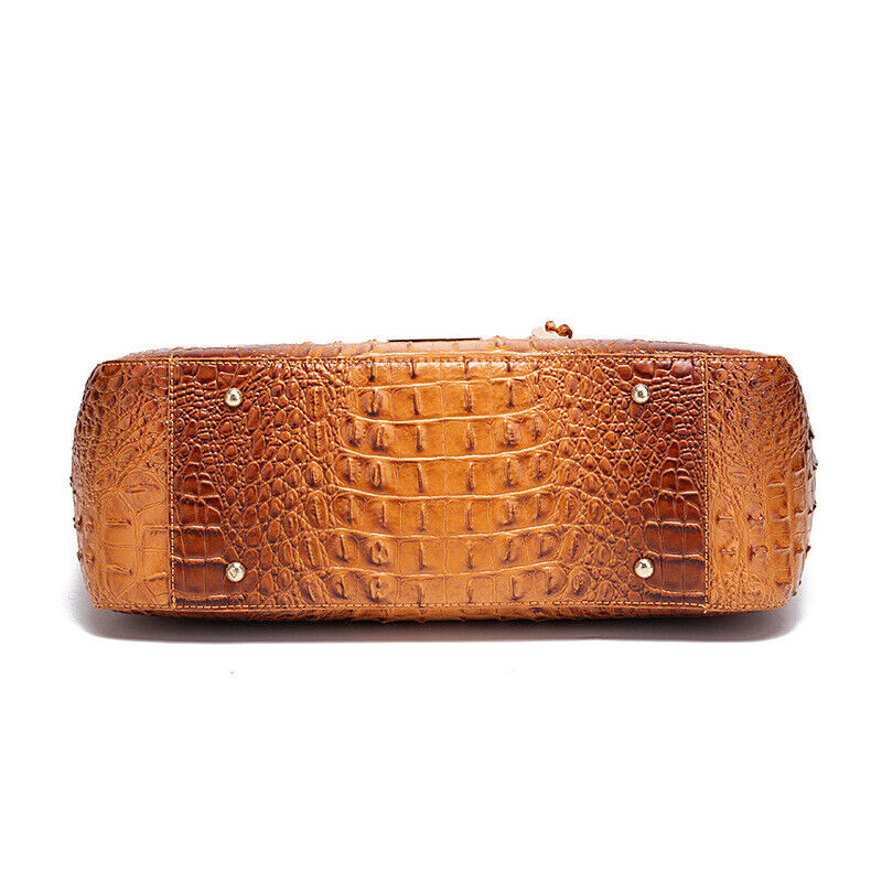 Patent Leather Women's Crocodile Handle Underarm Tote, Shoulder Bag Party Bag