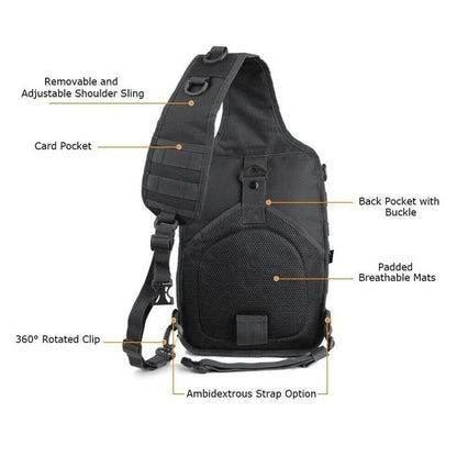 Military Tactical Pack Backpack Army Bag Hiking Travelling Backpacks Chest Bags