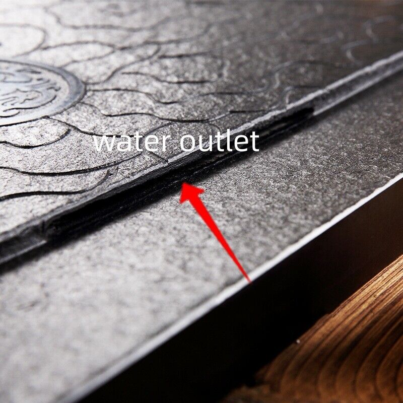 dragon design tea tray black stone heavy multi size serving tray for tea set new