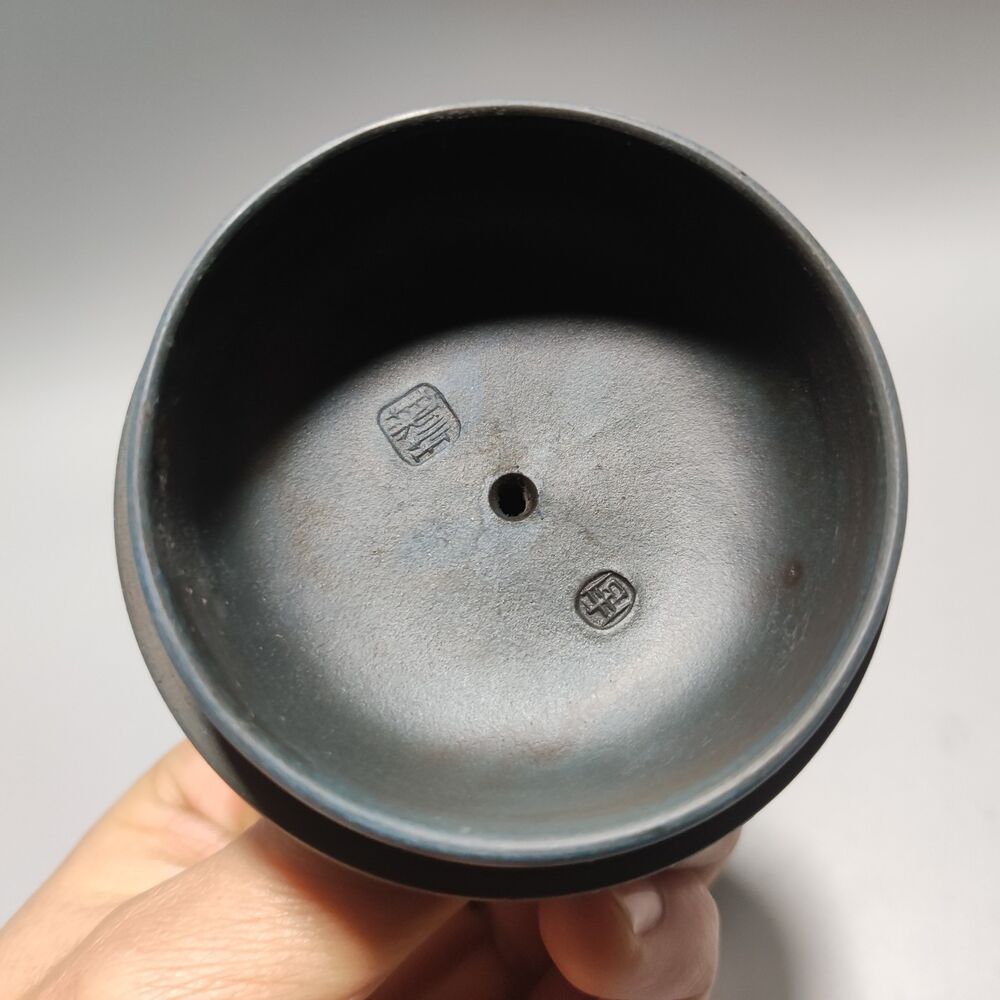 Vintage Chinese Yixing Purple Clay Teapot Zisha Ceremony Ceramic Bamboo Teaware