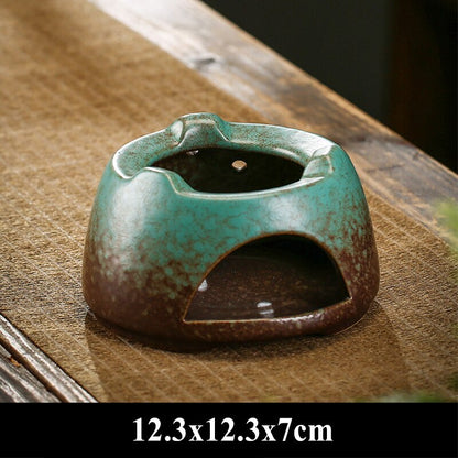 Household Ceramic Candle Holder Tea Fire Stoves Candle Heating Ceramic Teapot