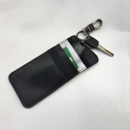Mini Faraday Bag Car Key Signal Blocking Wallet Blocker Case RFID Car Shielding