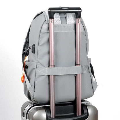 Men's Backpack Bag Travel Outdoor Sports Back Pack Youth School Bags Black