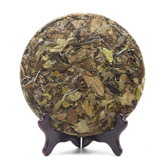 HanLu Organic White Tea Old Bai Cha Tea Leaf Cake 300g