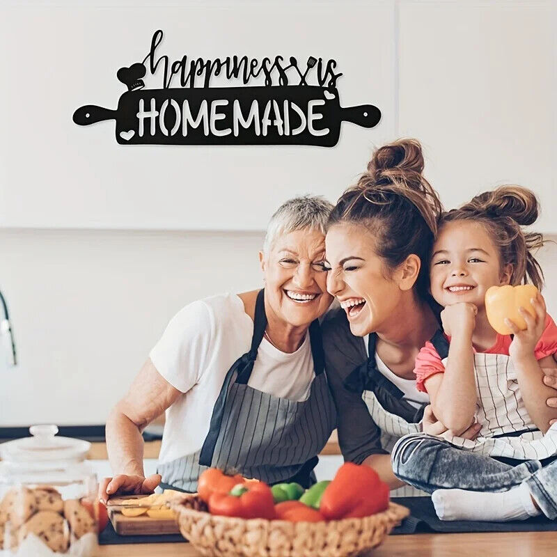 Kitchen Wall Decor Happiness Is Homemade Kitchen Signs Kitchen Decoration Wall