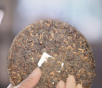 357g Yunnan Pu-erh tea Puerh ripe tea Wishful tea-cake Premium cooked Shu tea