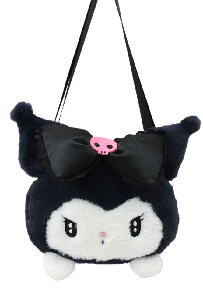Sanrio Plush Toy Melody Kuromi Shoulder Bag Cotton Doll 16Cm