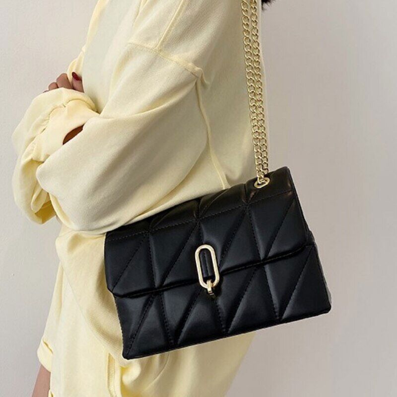 Shoulder Bag Women Leather Pu Quilted Bag Female Luxury Handbags Women Bags