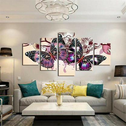 Dunkirk Spitfire Airplane WW2 5 Piece canvas Wall Art Print Home Decor