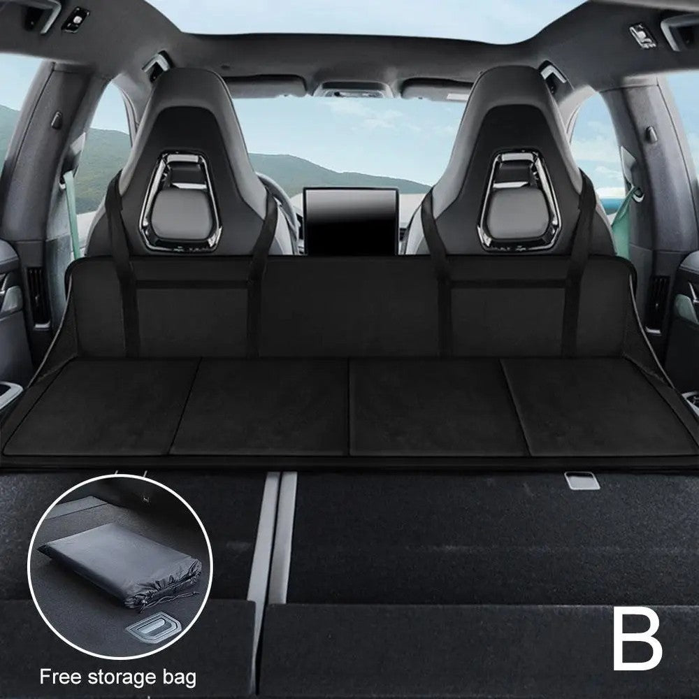 Folding Car Sleeping Mat Extension – SUV Rear Seat Bed Pad Camping Mattress