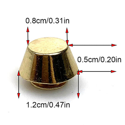 10sets Metal Bag Rivets For DIY Leather Studs Bag Wear Protection Rivets